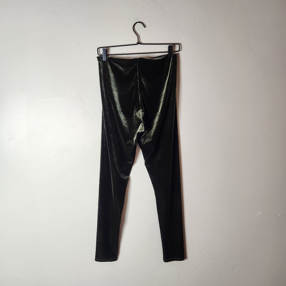 Commando Control Velvet Perfect Control Slimming Leggings In Dark Olive Size XL - Picture 3 of 7